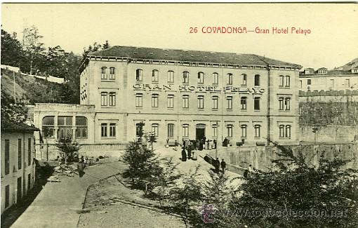 Postcards: POSTAL COVADONGA GRAN HOTEL PELAYO