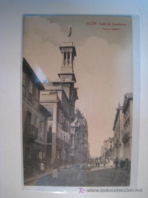 Cartoline: POSTAL ANTIGUA GIJON: CALLE DE JOVELLANOS