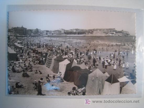 Cartoline: POSTAL ANTIGUA GIJON: PLAYA DE SAN LORENZO (16)