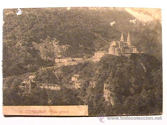 Cartoline: POSTAL DE COVADONGA DE LOS A&Ntilde;OS 20