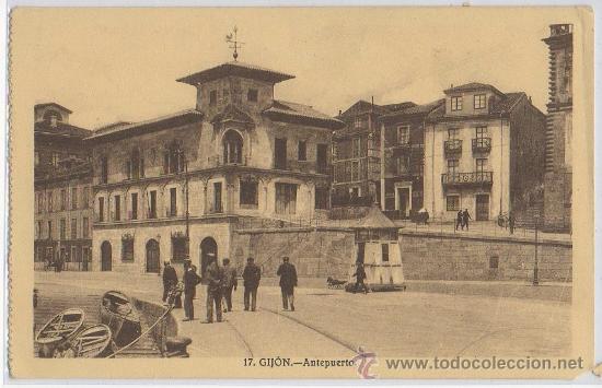 Cartoline: POSTAL DE GIJON ANTEPUERTO ASTURIAS