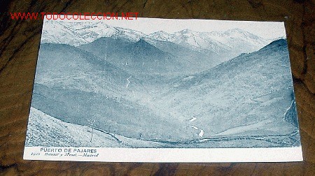 Postcards: ANTIGUA POSTAL DE PUERTO DE PAJARES - ASTURIAS - HAUSER Y MENET  - SIN CIRCULAR