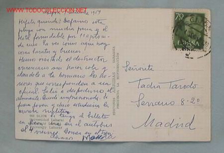 Postales: TARJETA POSTAL GIJ&Oacute;N - Foto 2