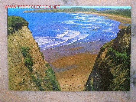 Postales: POSTAL PLAYA DE SALINAS.ASTURIAS. - Foto 1