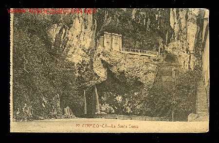 Postais: TARJETA POSTAL N&ordm;22 DE COVADONGA - LA SANTA CUEVA
