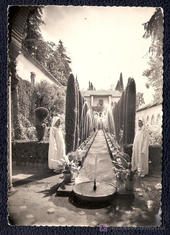 Postales: POSTAL DE GRANADA - PATIO DE LA ACEQUIA - Foto 1