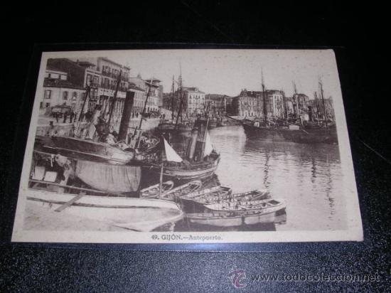 Postales: 49 GIJON - ANTEPUERTO - Foto 1