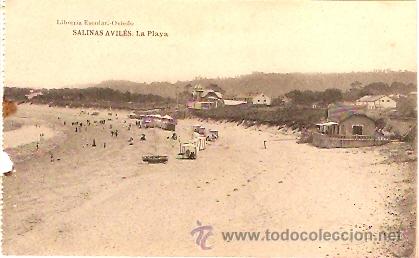 Postales: POSTAL SALINAS AVILES LA PLAYA - Foto 1