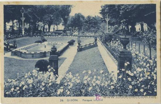 Postales: GIJ&Oacute;N . PARQUE INFANTIL PAS12 - Foto 1