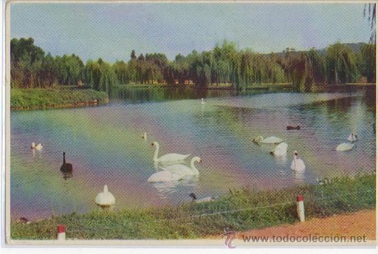 Postales: POSTAL DE GIJON PARQUE DE ISABEL LA CATOLICA
