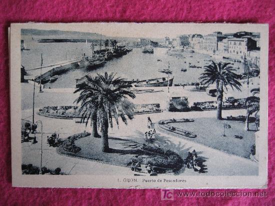 Cartoline: GIJON - PUERTO DE PESCADORES - SIN CIRCULAR - L.ROISIN