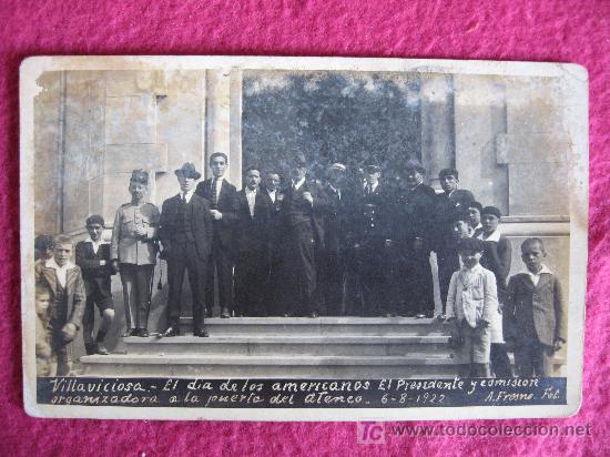 Cartoline: VILLAVICIOSA - EL DIA DE LOS AMERICANOS - ATENEO OBRERO - 6-8-1922 - A.FRESNO- FOTO