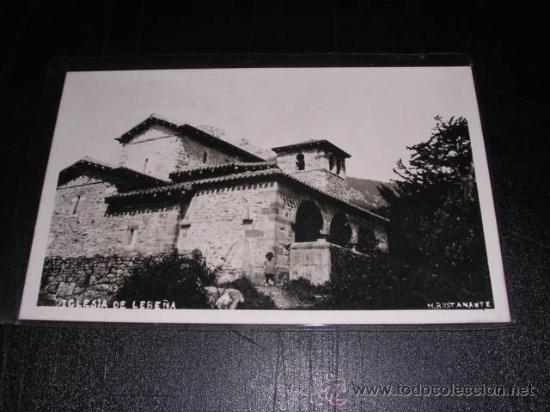 Cartoline: IGLESIA DE LEBE&Ntilde;A.FOT. M. BUSTAMANTE-14X9 CM.