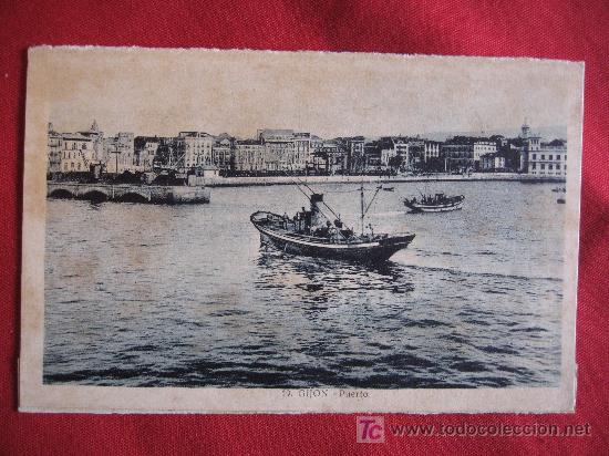 Postales: GIJON - PUERTO - Foto 1