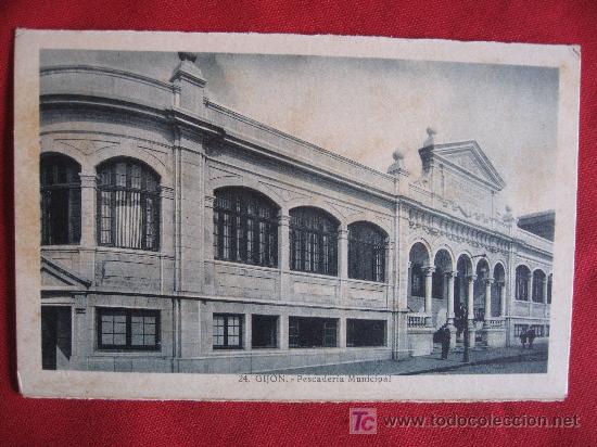 Cartoline: GIJON - PESCADERIA MUNICIPAL