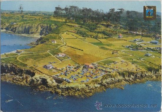 Postkarten: TARJETA POSTAL GIJON CAMPING VISTA AEREA ASTURIAS