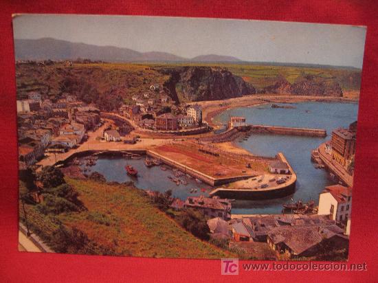 Postales: LUARCA - DARSENA Y PLAYA - Foto 1