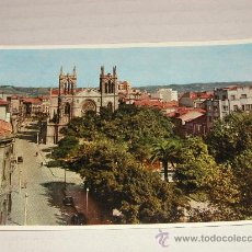 Postales: GIJON IGLESIA DE SAN LORENZO Y CALLE COVADONDA ASTURIAS - FOTO POSTAL EN COLOR AÑOS 1960 SIN CIRCULA