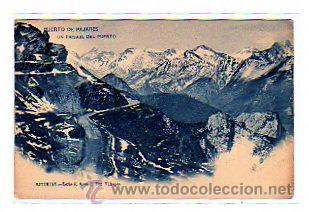 Cartoline: Puerto de Pajares. Un paisaje del puerto. Asturias. serie E n&ordm; 1. Foto Villegas. Reverso sin dividir