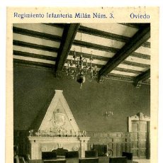 Cartes Postales: OVIEDO, REGIMIENTO INFANTERIA MILAN, SALA DE BANDERAS, DETALLE, MILITAR, P24342. Lote 19155767