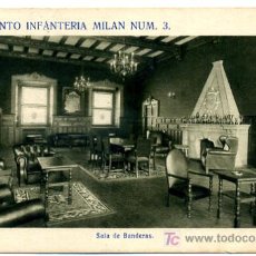 Cartes Postales: OVIEDO, REGIMIENTO INFANTERIA MILAN, SALA DE BANDERAS, MILITAR, P24343. Lote 19155769