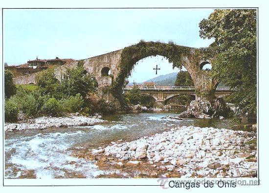 Postales: CANGAS DE ONIS Y RIO SELLA - Foto 1