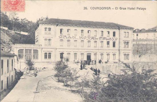 Postcards: COVADONGA(ASTURIAS).-EL GRAN HOTEL PELAYO