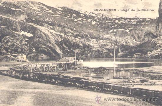 Postcards: COVADONGA(ASTURIAS).-LAGO DE LA ENCINA