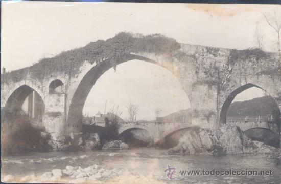 Postcards: POSTAL FOTOGR&Aacute;FICA DEL PUENTE DE CANGAS DE ONIS