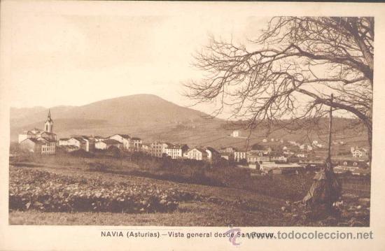 Postcards: NAVIA(ASTURIAS).-VISTA GENERAL DESDE SAN ROQUE