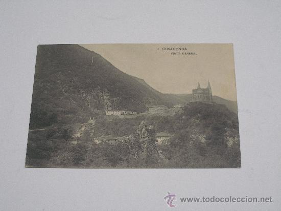 Postcards: 1. COVADONGA . VISTA GENERAL . CIRCULADA EN 1912 . CONSERVA SELLO .