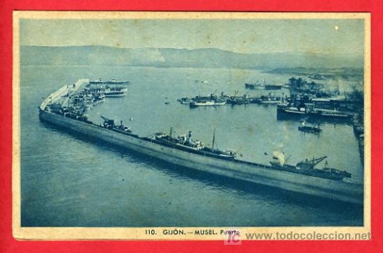 Postais: GIJON, MUSEL, PUERTO,   P33961