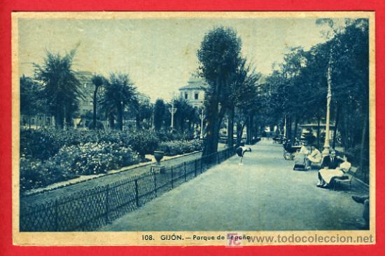 Postais: GIJON, PARQUE DE BEGO&Ntilde;A,   P33963