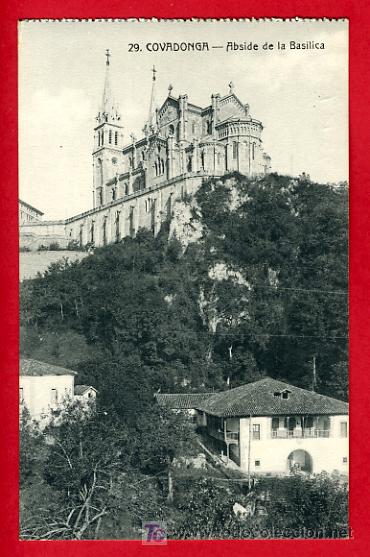 Postales: COVADONGA, ABSIDE DE LA BASILICA,   P33984 - Foto 1