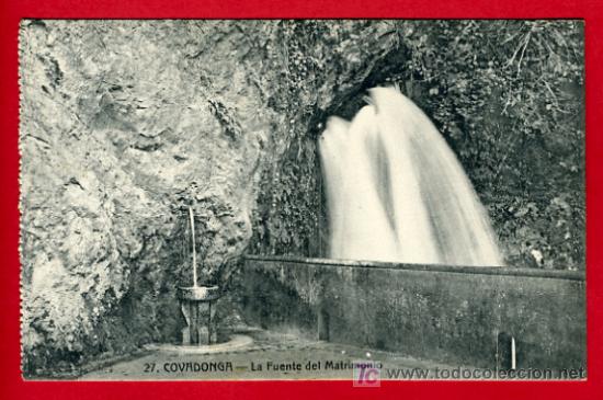 Postais: COVADONGA, LA FUENTE DEL MATRIMONIO,   P33989