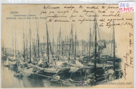 Postales: (PS-14935)POSTAL DE GIJON-ESPERANDO CARGA - Foto 1