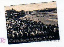 Postcards: Gijon Asturias. Cromito 4,50 x 6,50 cm. La Playa. Num. 286. Henry Clay and bock & co.