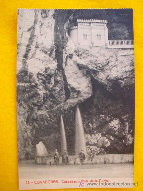 Postcards: Antigua Postal : COVADONGA - Pozo y Fuente del Matrimonio - n&ordm;22 Ed Fot Thomas