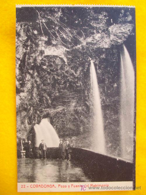 Postcards: Antigua Postal : COVADONGA - Cascadas y Vista de la Cueva - n&ordm;23 Ed Fot Thomas