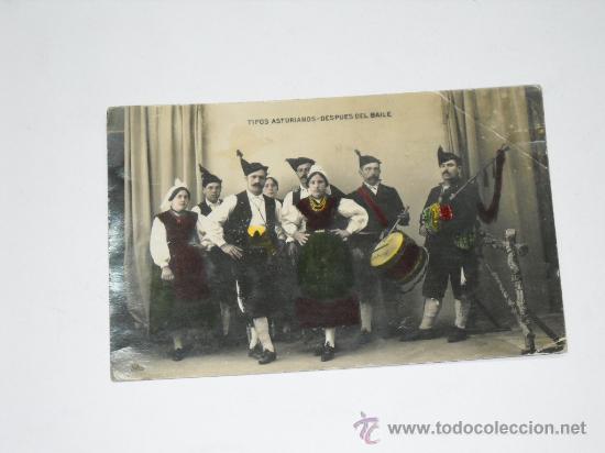 Postales: ANTIGUA POSTAL TIPOS ASTURIANOS - DESPUES DEL BAILE . EDIC. ERNESTO MADRID . SIN CIRCULAR .