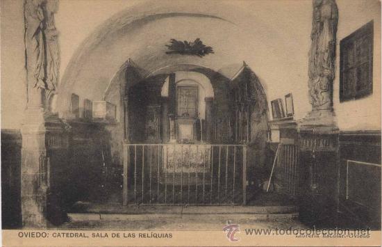 Postcards: OVIEDO(ASTURIAS).-CATEDRA.-SALA DE LAS RELIQUIAS