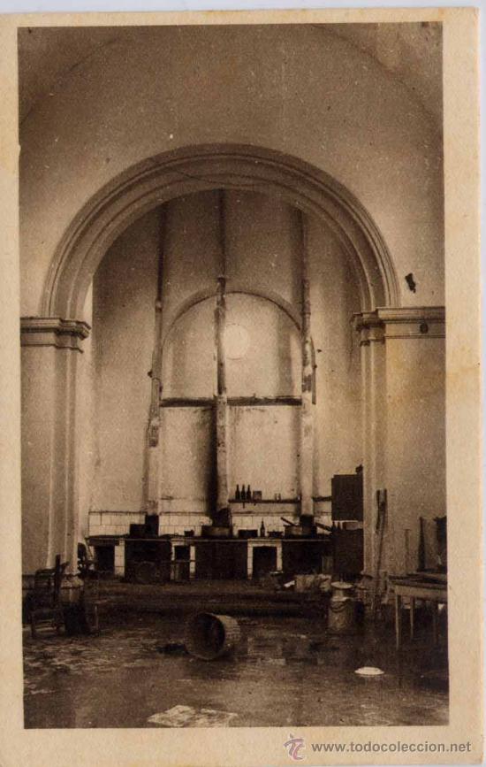 Postcards: OVIEDO(ASTURIAS).-IGLESIA DE LOS ARRABALES DE LA CIUDAD EN LA QUE LOS ROJOS INSTALARON SUS COCINAS