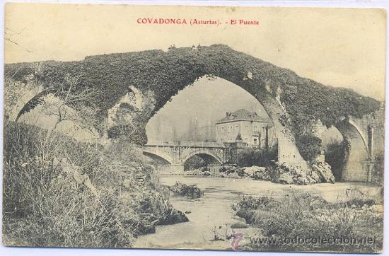 Postcards: TARJETA POSTAL DE COVADONGA EL PUENTE ASTURIAS