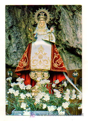 Postales: COVADONGA. LA VIRGEN. - Foto 1