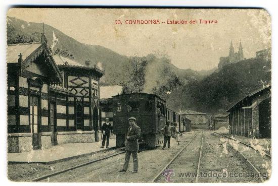 Postcards: COVADONGA (ESTACION DEL TRANVIA