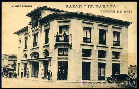 Postales: CANGAS DE ONIS : E.V.G. - Bazar EL BARATO - Foto 1