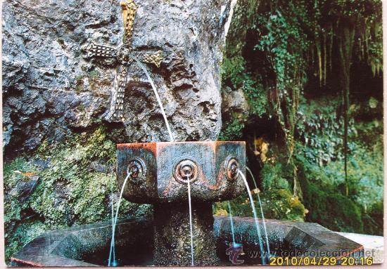 Postales: COVADONGA Fuente de los siete ca&ntilde;os - Foto 1