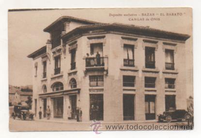 Postales: CANGAS DE ONIS. BAZAR &rdquo;EL BARATO&rdquo;. - Foto 1