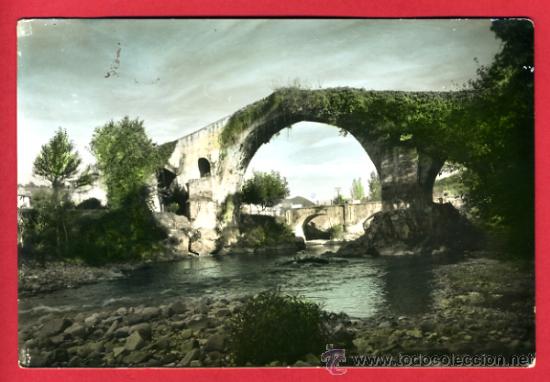Postales: cangas de onis, puente romano,      p50010 - Foto 1