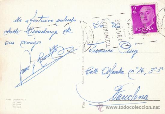 Postales: Covadonga, la cueva, circulada (ver dorso) - Foto 2